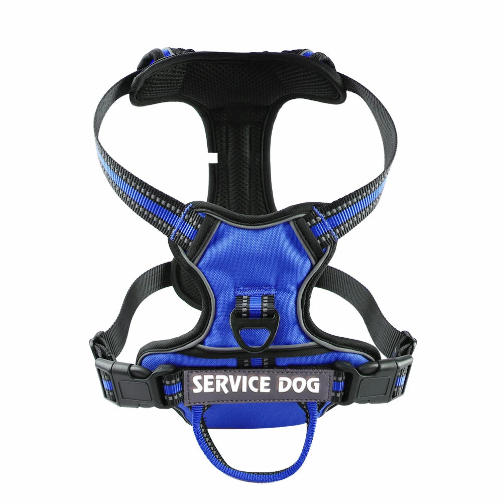 Nylon Dog Harness Vest Reflective Dog Harness Personalized Breathable Adjustable Pet Harness Leash For Small Medium Large Dogs