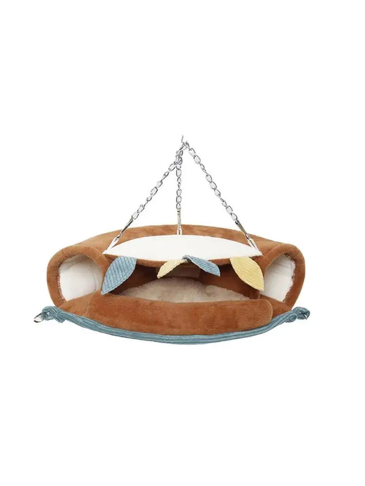 Hammock For Hamster Ferret Rabbit  Small Cotton Sleep Nest House Hanging Pet Tunnel Hammock Comfortable Pet Bed Shelf
