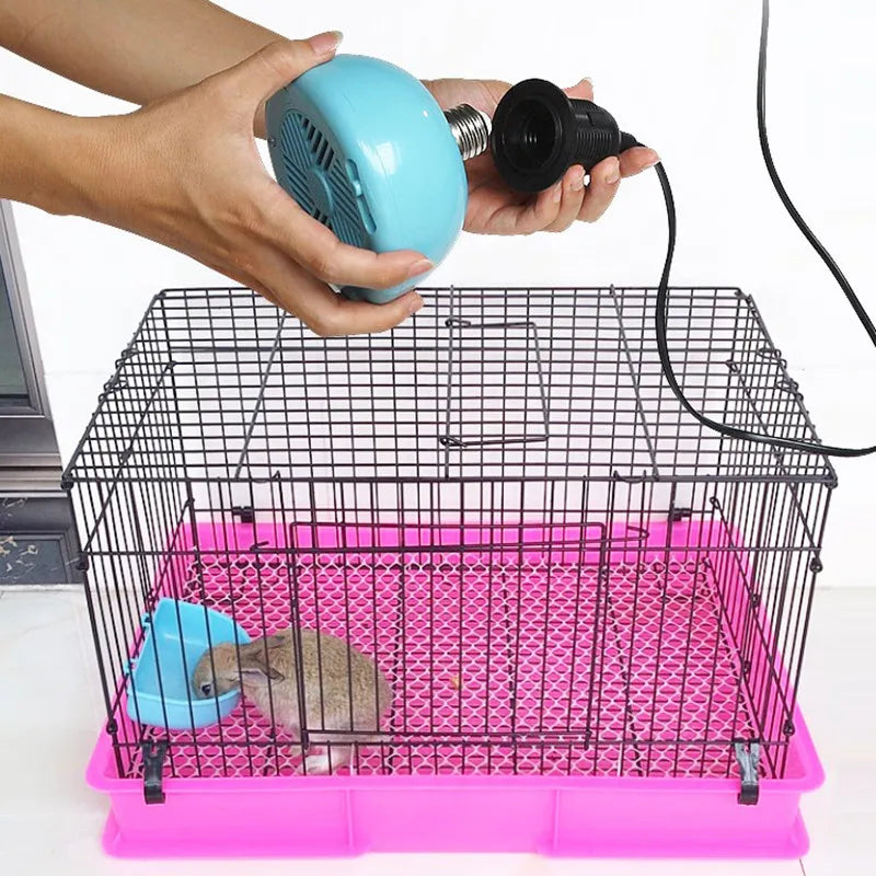 Pet Heating Lamp Animal Warm Light Chicken Thermostatic Temperature Controller Heater Reptile Box Heating lamp 220V 300W