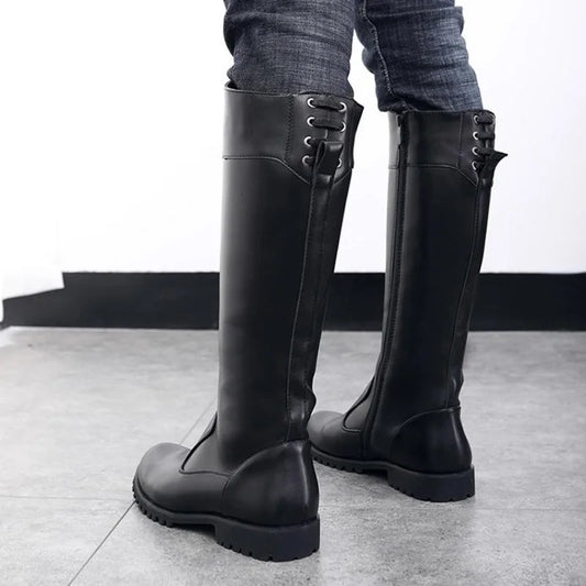 Horse Riding Boots Male Microfiber Leather Rider Boots Equestrian Equipment Boots For Summer Winter Outdoor Sports