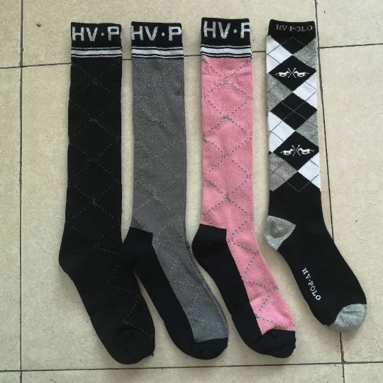 Special equestrian socks men and women Knight long socks random delivery blue series Knight long socks