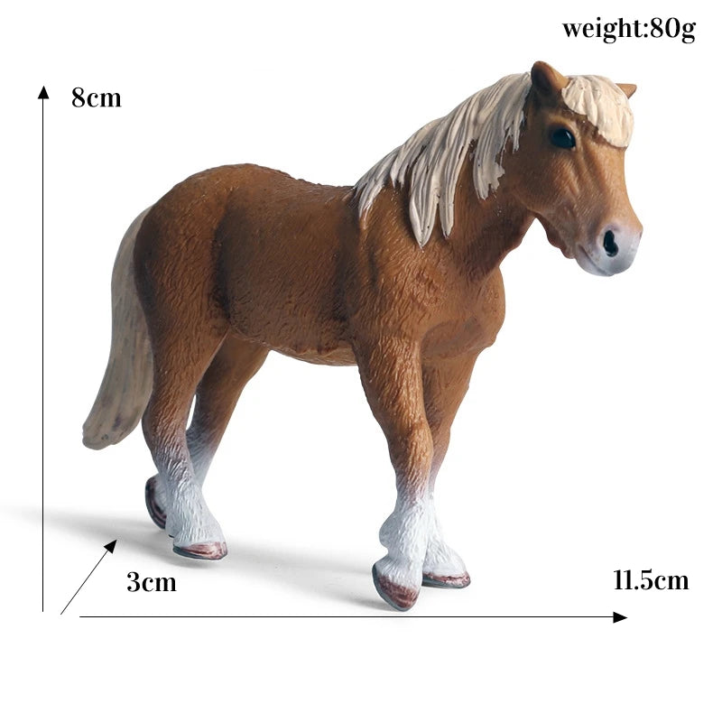 Miniature Horse Cowboy Stud Farm Stable Horseman Action Figures Animal Model Appaloosa Harvard Hannover Clydesdale Quarter Horse and more