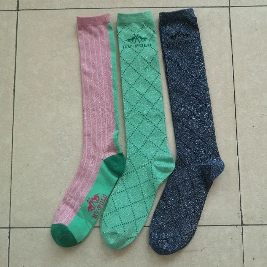 Special equestrian socks men and women Knight long socks random delivery blue series Knight long socks