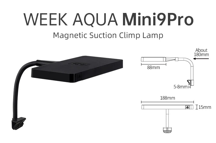 WEEK AQUA USB aquarium light Plant Grow Full spectrum LED Ecology Micro landscape light Nano aquarium light