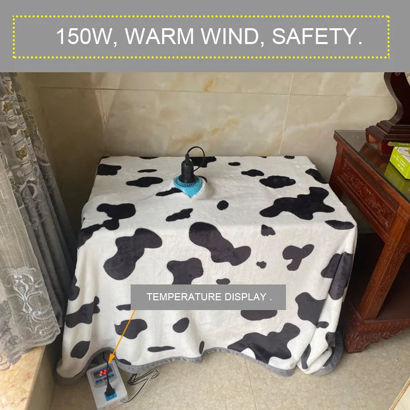 Pet Heating Lamp Animal Warm Light Chicken Thermostatic Temperature Controller Heater Reptile Box Heating lamp 220V 300W