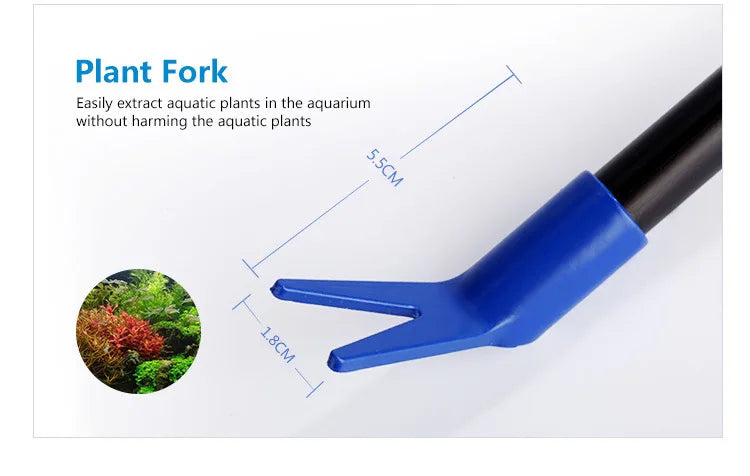 6-IN-1 Aquarium Cleaning Tools Kits Fish Tank Clean Set Fish Net Gravel Rake Algae Scraper Fork Sponge Brush Glass Cleaner