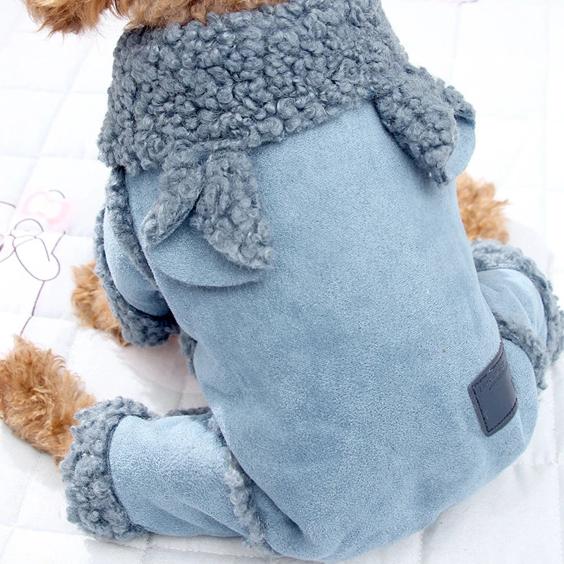 Thicken Pet Clothing Winter Dog Clothes Puppy Outfit Small Dog Jumpsuit Coat Jacket Poodle Pomeranian Schnauzer
