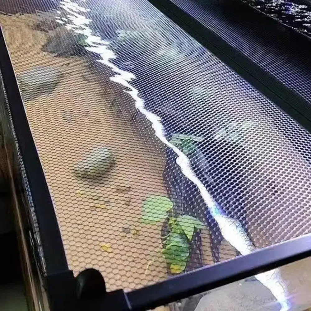 Sturdy Magnetic Fish Tank Lid Cover DIY Easy Installation Fish Tank Mesh Lid Cover Turtle Tank Net Fish Tank