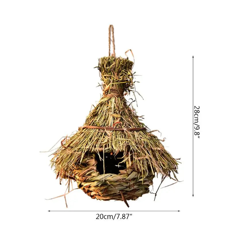 16 different Birds Nests Bird Cage Natural Grass Egg Cage Bird House Outdoor Decorative Weaved Hanging Parrot Nest Houses Pet Bedroom