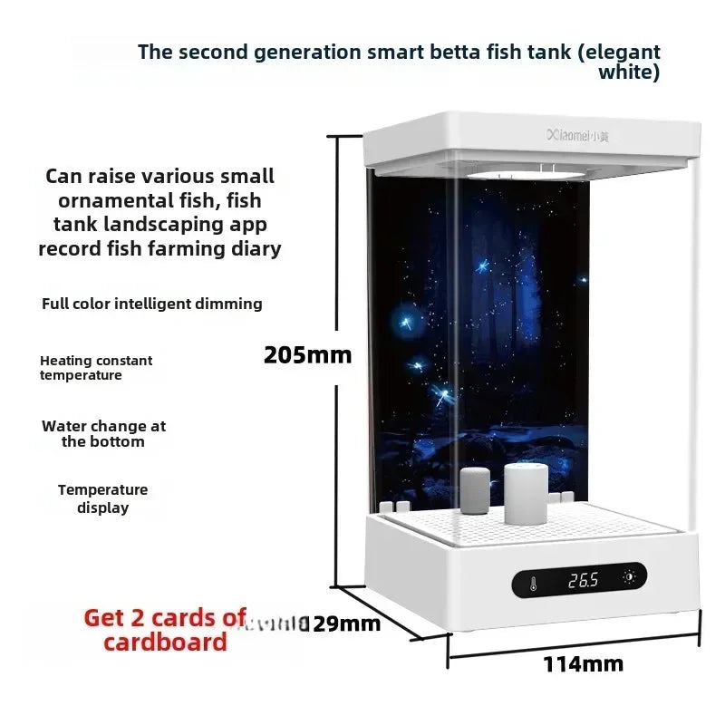 Smart betta dedicated fish tank desktop mini small ecological self-circulating desktop aquarium fish tank
