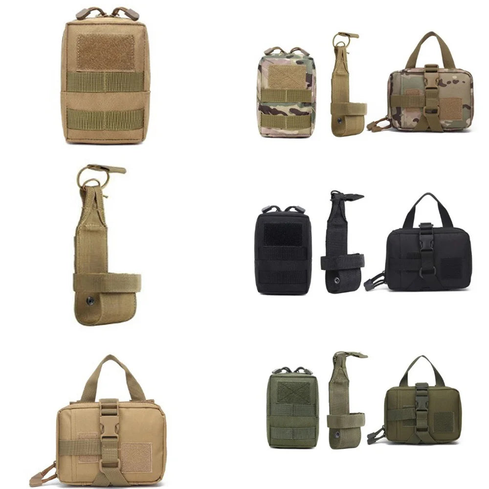 Tactical Dog Harness Pouches Set Military-Style Multi-purpose Nylon Bags Compatible with Dog Vests for Dogs Training & Adventure