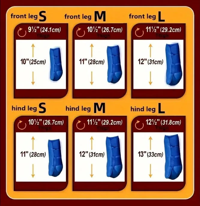 Horse leg protection against bump and scratch driving material horse gaiters Professional racing equipment Horse protective gear