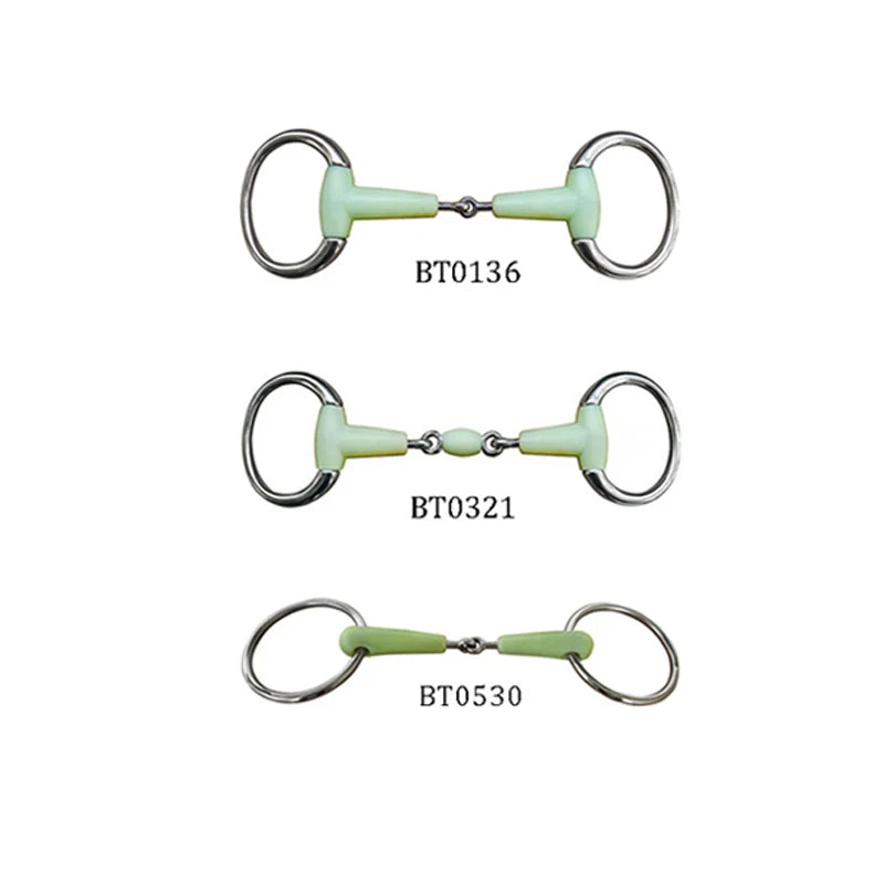 Horse Snaffle Bit Stainless Steel Eggbutt Bit Horse Chew Jointed Mouth Bit Horse Training Equipment Equestrian Products