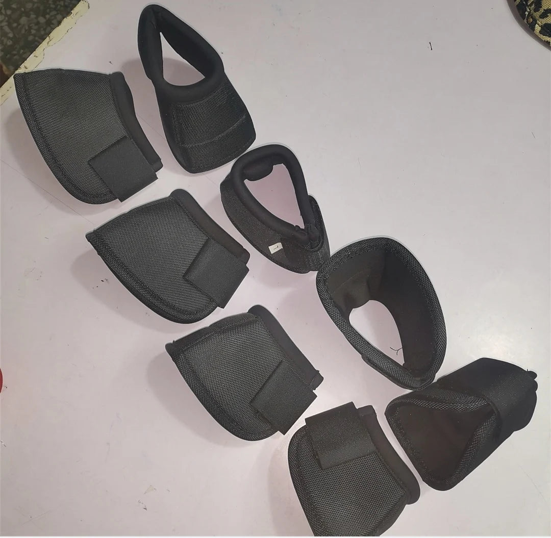 Horse Hooves Sets of Horses Leg Guard Set Horse Racing Bell Boots Horseshoe Watchband Convex Block Anti-Rotation Horse Equipment