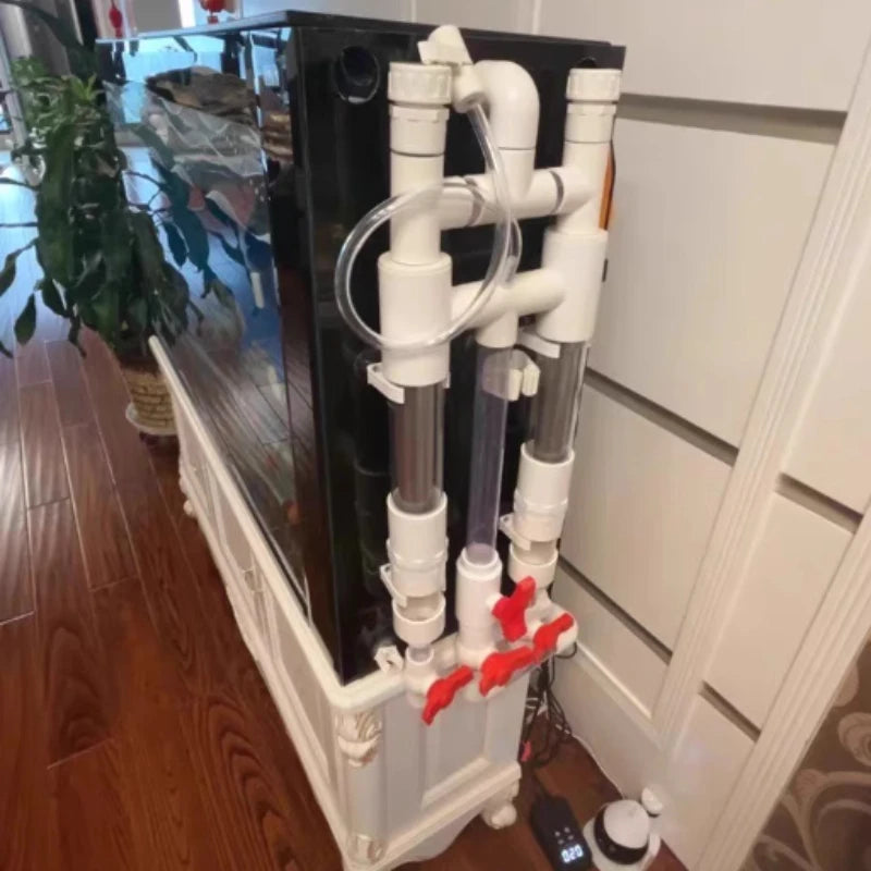 Aquarium Siphon Fish Tank Bottom Filter Sucking Stool Siphon Vacuum Cleaner Water Filter Siphons Fish Toilet Aquarium Cleaning