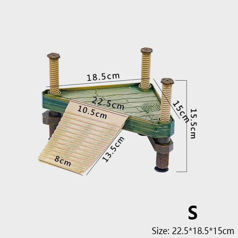S/M/L Turtle Tank Sunbathing Platform Turtle Floating Island Terrarium Landscaping Decor Turtle Climbing Rest Platform
