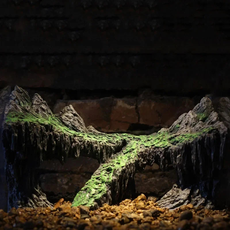 Resin Creative Aquarium Decoration Fish Tank  Simulated Rock Mountain Ornament Aquarium Rocks for Aquarium Decor