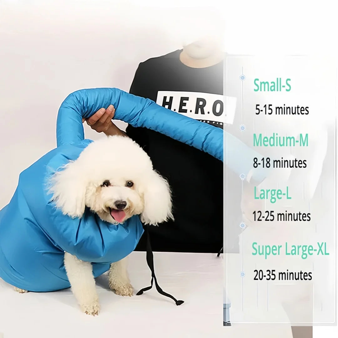Folding Dog Dryer Blower Bag Pet Shower Hair Quick Drying Air Coat Grooming Tool for Pet Hairdryer Bath Cleaning Dried Hair Bag