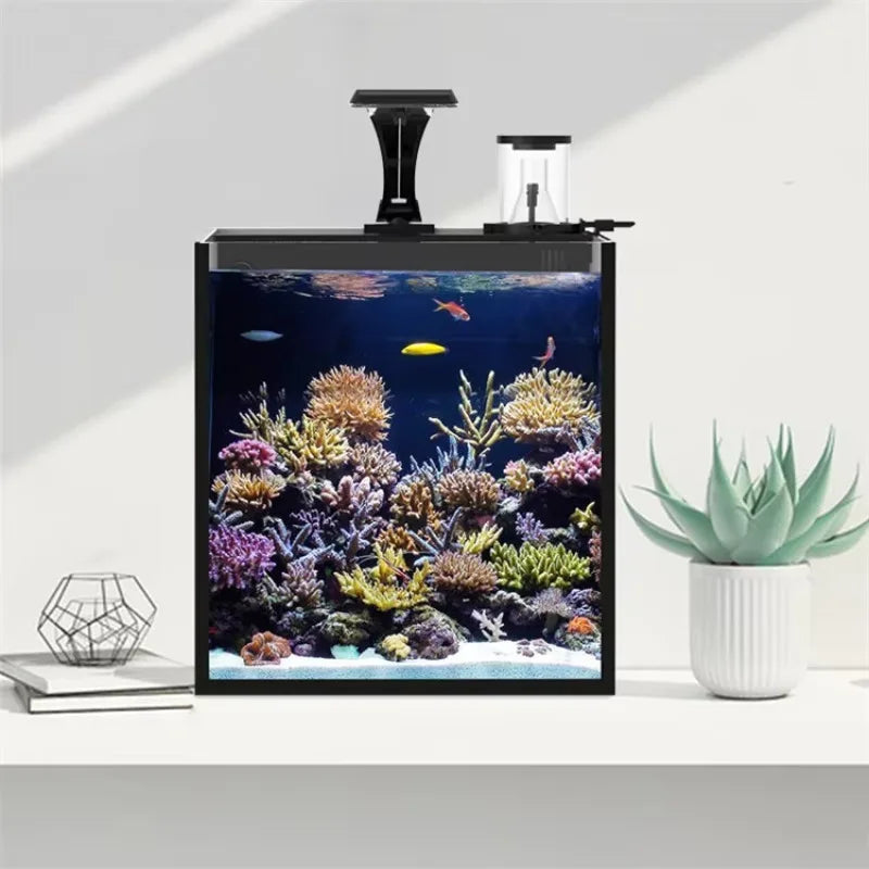 Ultra Clear Glass Mini Salt Water Marine Aquarium Fish Tank