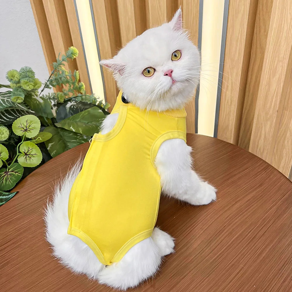 Cats Surgery Recovery Suit for Small Medium Dog Cat Vest Pet Shirt Soft Pajamas After Surgery Wear Recovery Clothes Anti Licking