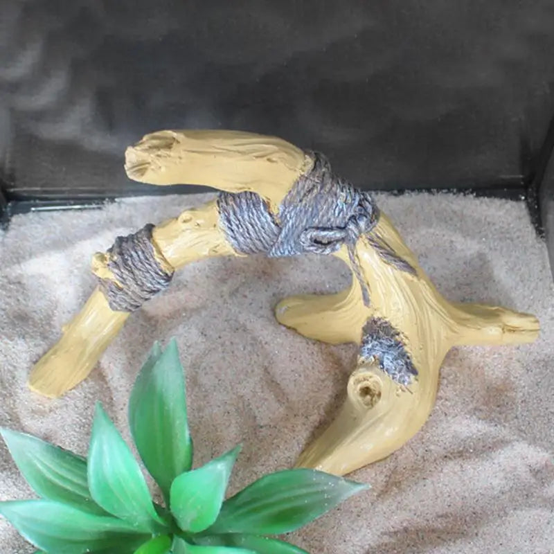 Snake Climbing Branch Resin Wood Reptile Climbing Decoration Branch Aquarium And Terrarium Decoration Climbing Rope Rack