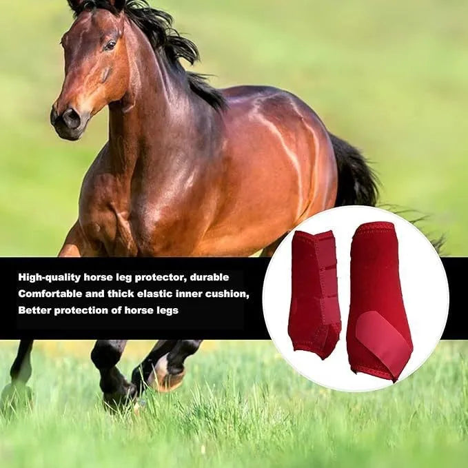 Horse leg protection against bump and scratch driving material horse gaiters Professional racing equipment Horse protective gear
