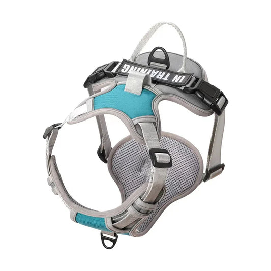 Nylon Dog Harness Vest Reflective Dog Harness Personalized Breathable Adjustable Pet Harness Leash For Small Medium Large Dogs