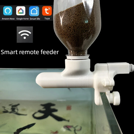 Fish tank feeder Mobile phone remote control Intelligent timing feeder Ornamental fish Turtle food Aquarium automatic feeder