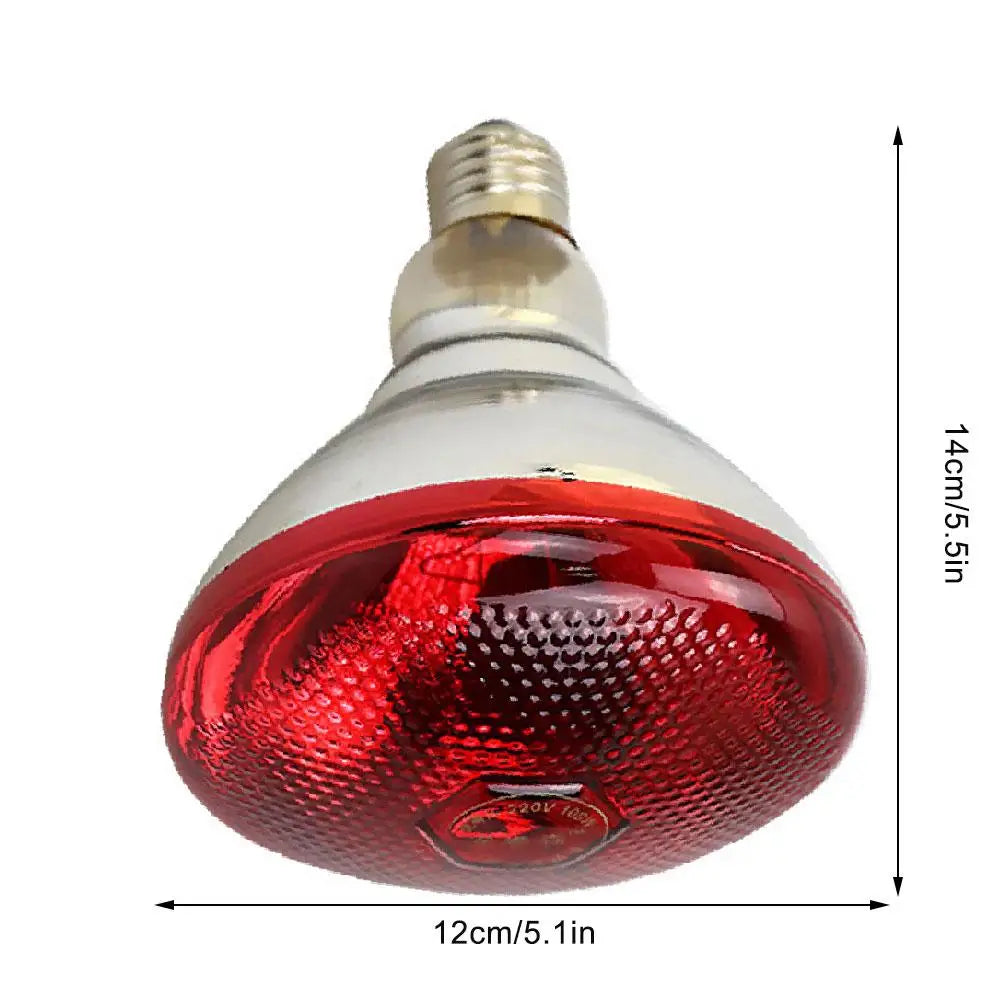 Red Heat Bulb Lamp Heat Preservation Lamp Breeding Heating Lamp Infrared Waterproof Thickening Baking Lamp For Chicks Piglets
