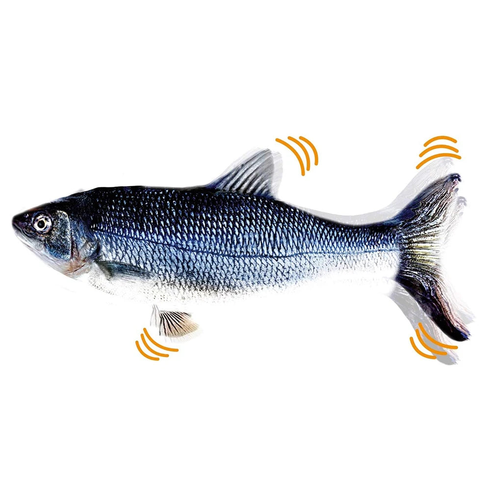 Cat Toy Fish Interactive Electric Floppy Fish USB Charger Realistic Pet Cats Chew Bite Toys Pet Supplies Dog Toys