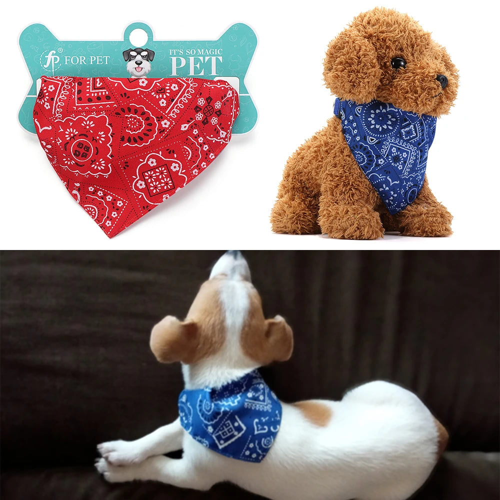 Adjustable Triangular Bandanna For Pet Dog Cat Washable Scarf Bandanna Collar Bibs Cat Neck Decor Birthday Party Dress Up 2025 new
