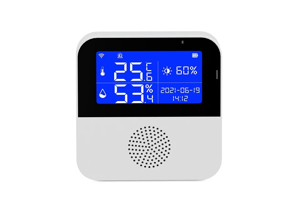WiFi Tuya Smart Life LED Display Temperature Humidity Sensor Living Room Office Indoor Aquarium Water Temperature Detector Line