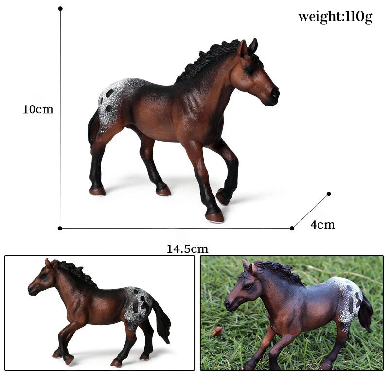 Miniature Horse Cowboy Stud Farm Stable Horseman Action Figures Animal Model Appaloosa Harvard Hannover Clydesdale Quarter Horse and more