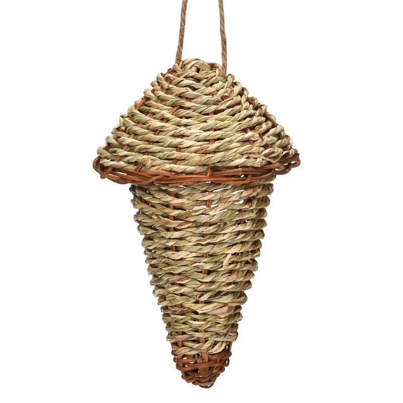 16 different Birds Nests Bird Cage Natural Grass Egg Cage Bird House Outdoor Decorative Weaved Hanging Parrot Nest Houses Pet Bedroom