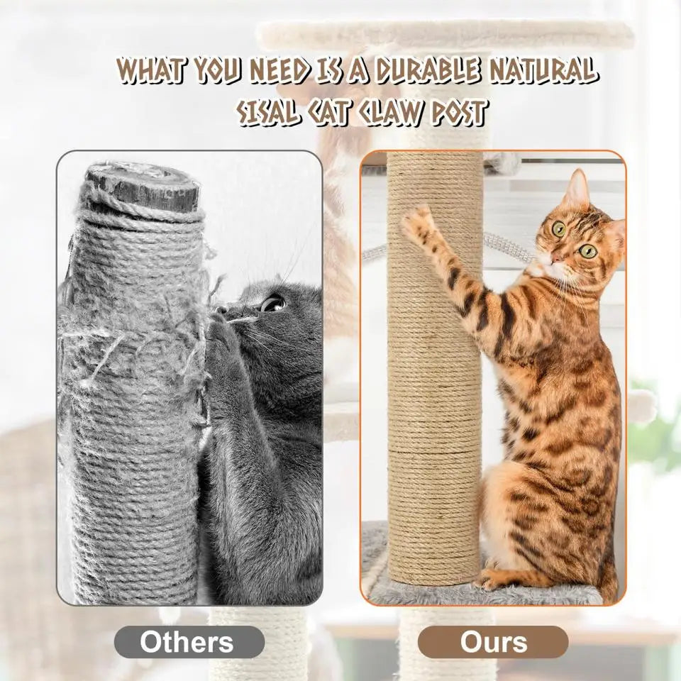 M8 Cat Tree Tower Scratching Post Replacement Set Refill Pole Parts for Kittens Tower Scratch Pole Accessories for Scratching