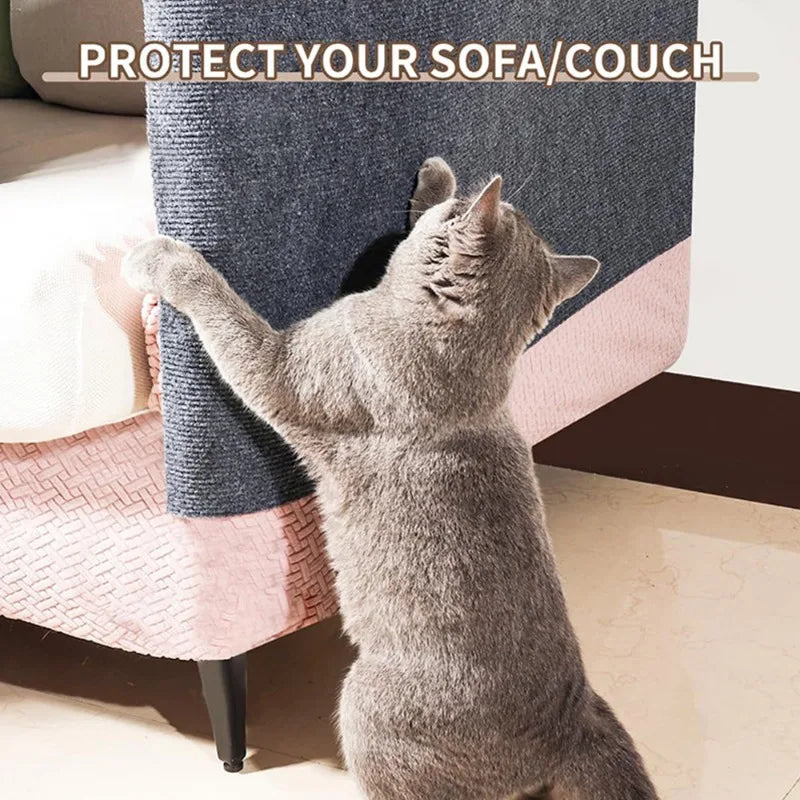 Trimmable Cat Scratching Mat Cat Scratcher Sofa Tape Scratching Post Self-adhesive Carpet Cat Scratch Board Cat Accessories