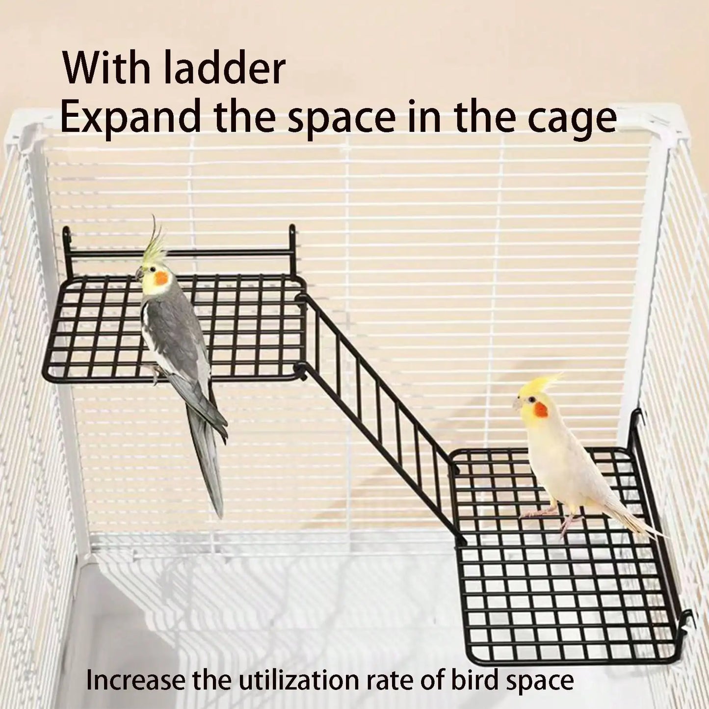 1pc/2pcs parrot station network interactive platform rest platform platform ladder combination toy station net piece