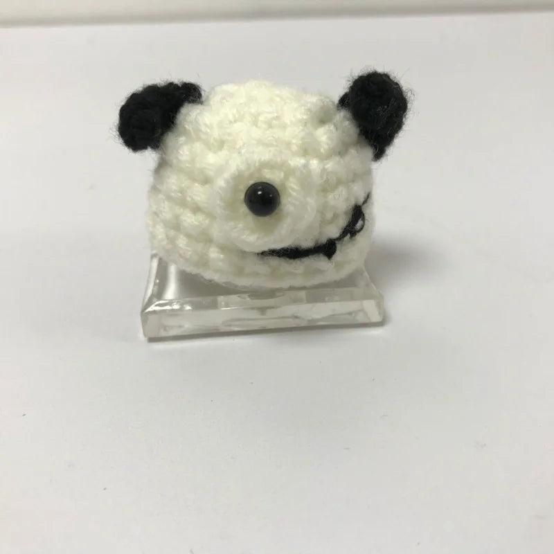 Handmade Knitted Parrot Hat Funny Frog Parrot Hat Small Animal Outfit Suit Adjustable Chin Strap Snake Hat Cute Small Pet Hat