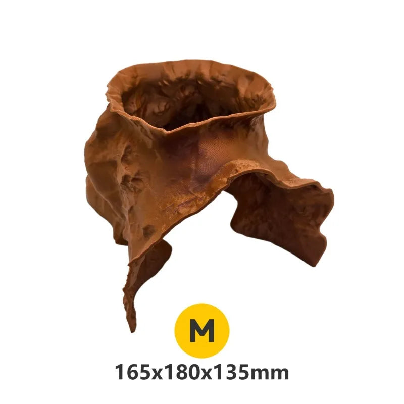 Realistic Cave Landscape Ornament - Multi-Use Hideaway for Fish Shrimp Turtle in Aquarium & Reptile Tank