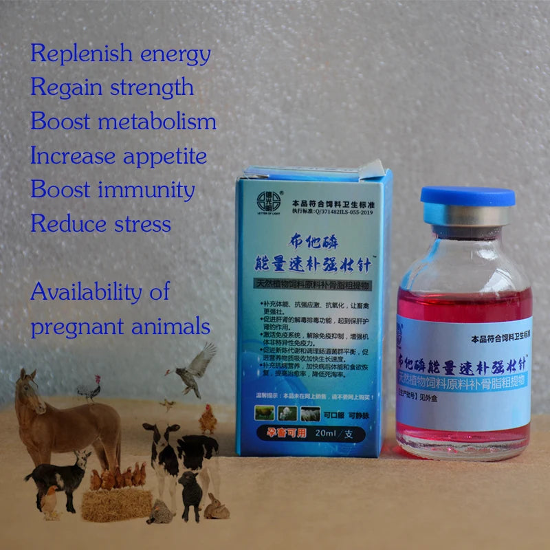 Energy quick supplement strong needle supplement physical ability to enhance body immunity Poultry Cattle Sheep Horse Chicken