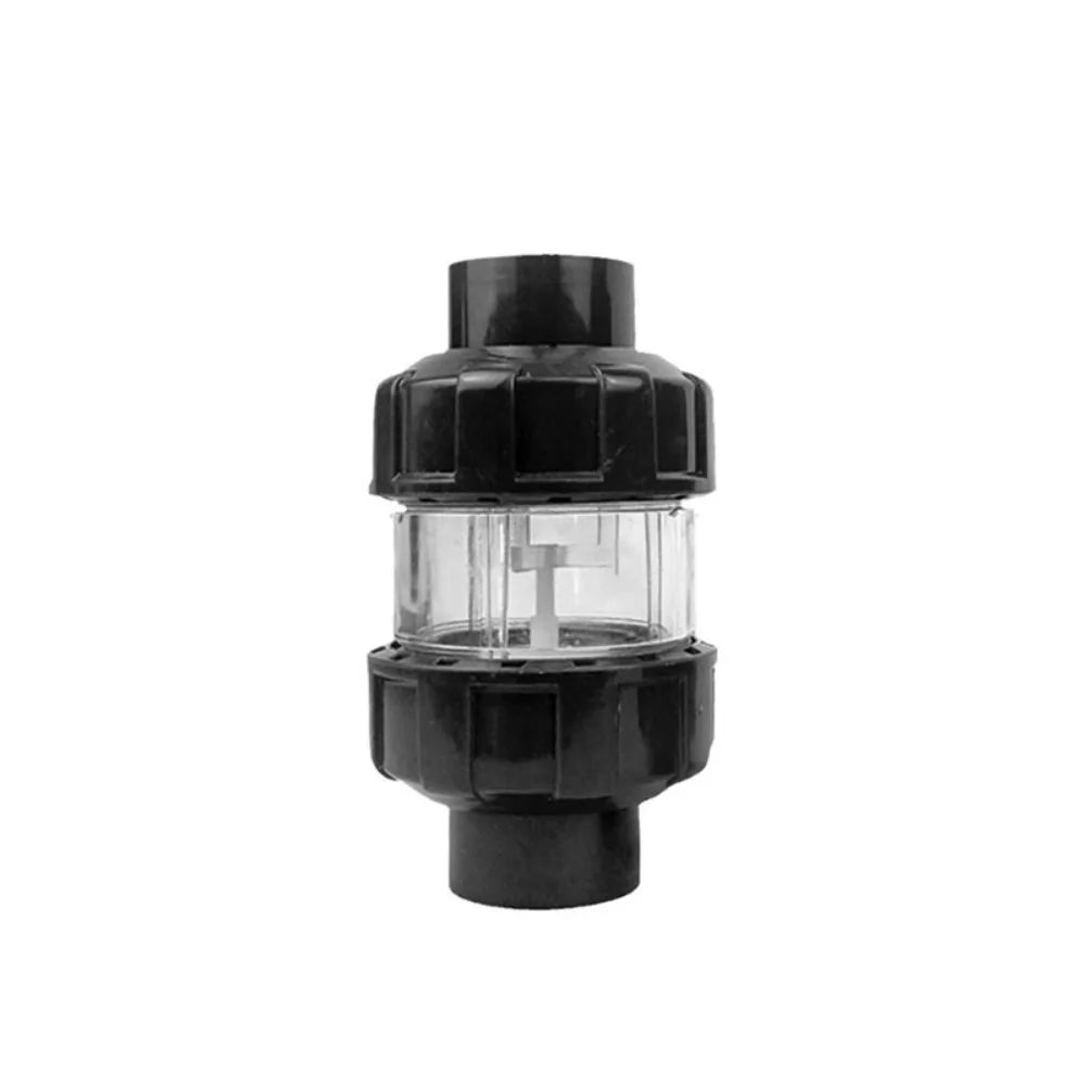UPVC Aquarium Check Valves Non Return 20/25/32mm Fish Tank Lifting Check Valve Transparent Dual Interfaces