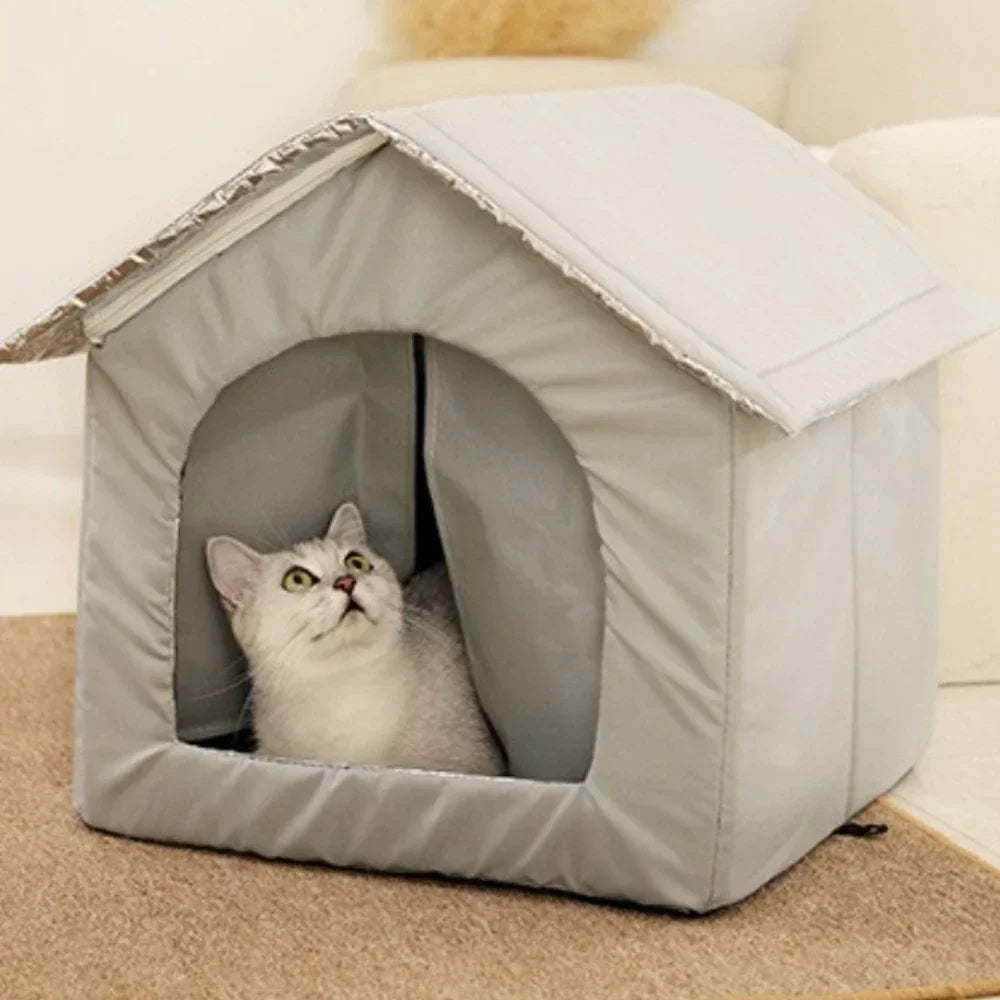 Cat Nest Waterproof Stray Cat House Outdoor Feral Large Capacity Pet Rainproof Moisture Large Enclosed Bite Resistant Cat Nest