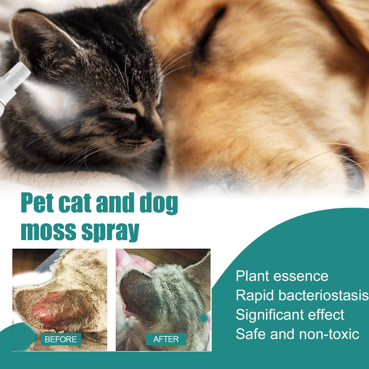 30ml  skin medicine spray for cats and dogs to remove mites