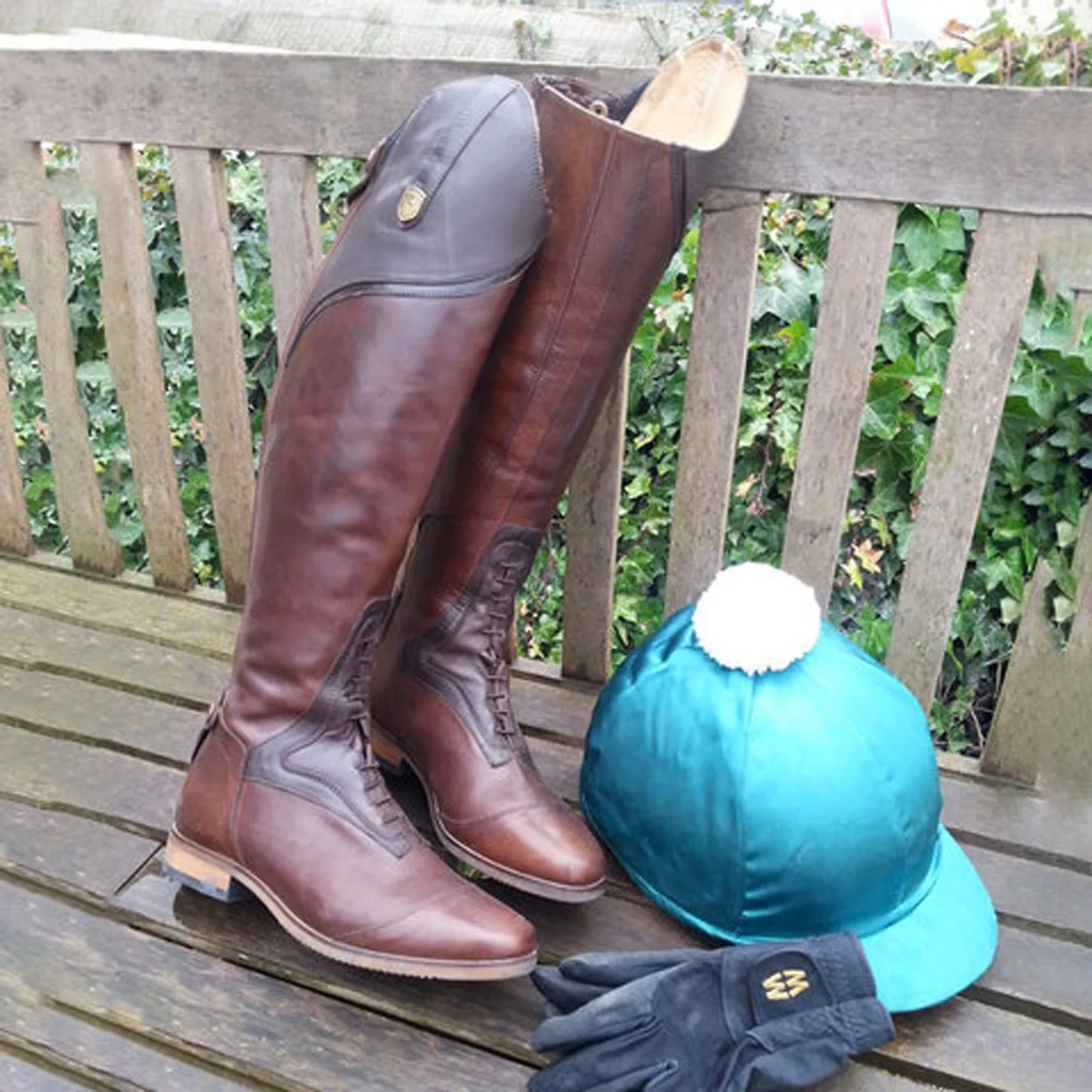 Equestrian Boots Genuine Leather Horse Riding Sports Training High Top Knight Boots Wear-Resistant Equipment