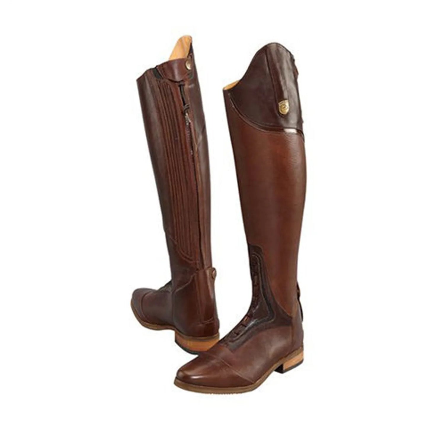 Equestrian Boots Genuine Leather Horse Riding Sports Training High Top Knight Boots Wear-Resistant Equipment