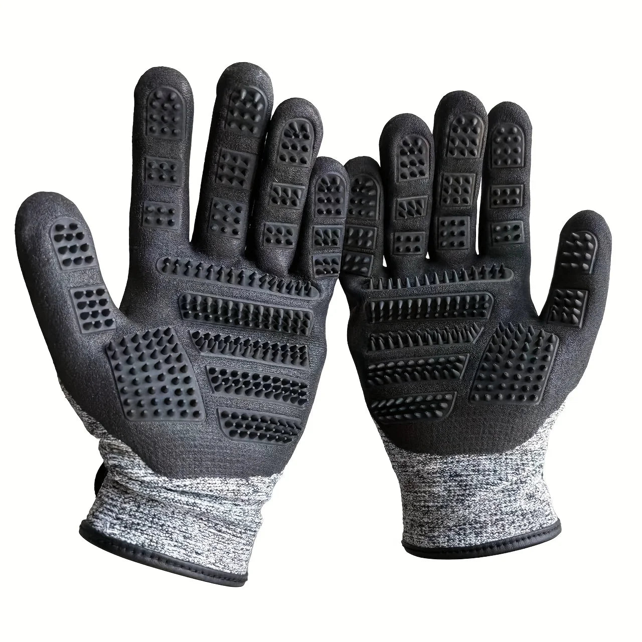 Horse Grooming Gloves Shedding Brush Pet Hair Remover Mitts for Equine Massage Cleaning Bathing Long Short Hair Deshedding Tool