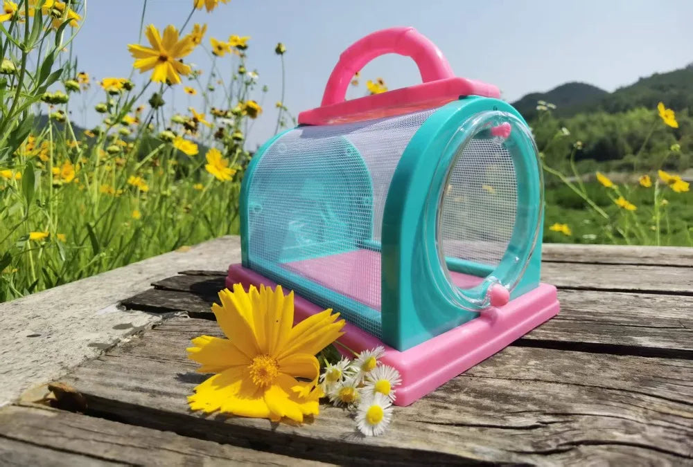 Summer Bird Cage Parrot Transfer Large Space Portable Parrot Carrying Cage Breathable Insect Observation Cages Bird Accessories