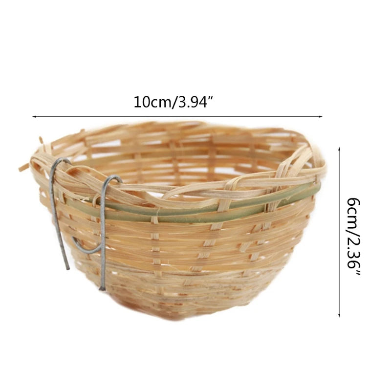 16 different Birds Nests Bird Cage Natural Grass Egg Cage Bird House Outdoor Decorative Weaved Hanging Parrot Nest Houses Pet Bedroom