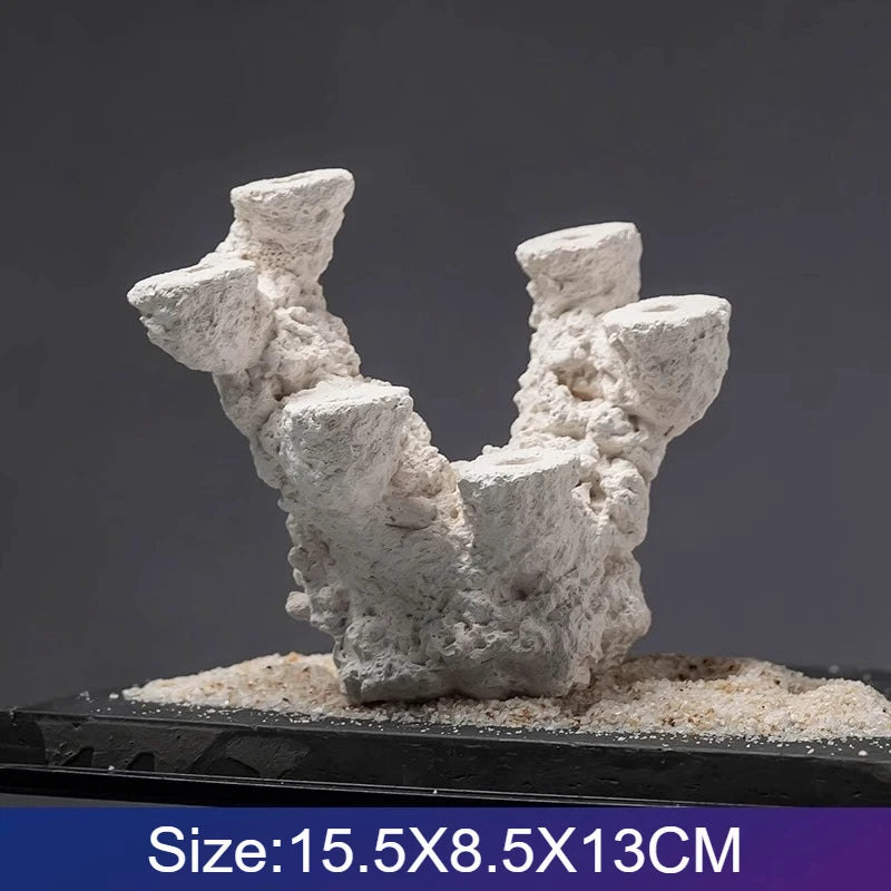 Fish Tank Character Shaped Stone Statue Decoration Poseidon Sea God Statue Underwater King Stone Statue Handmade Craft Landscape Caves