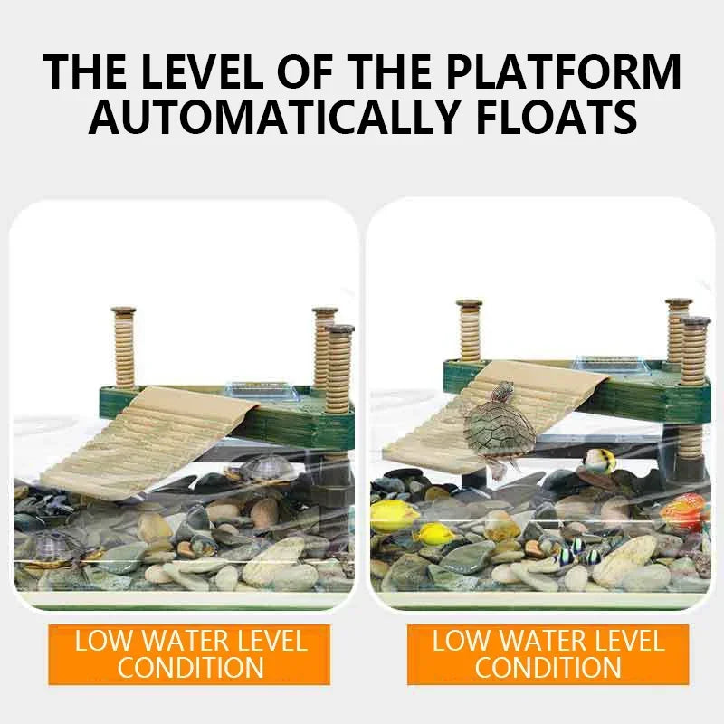 S/M/L Turtle Tank Sunbathing Platform Turtle Floating Island Terrarium Landscaping Decor Turtle Climbing Rest Platform